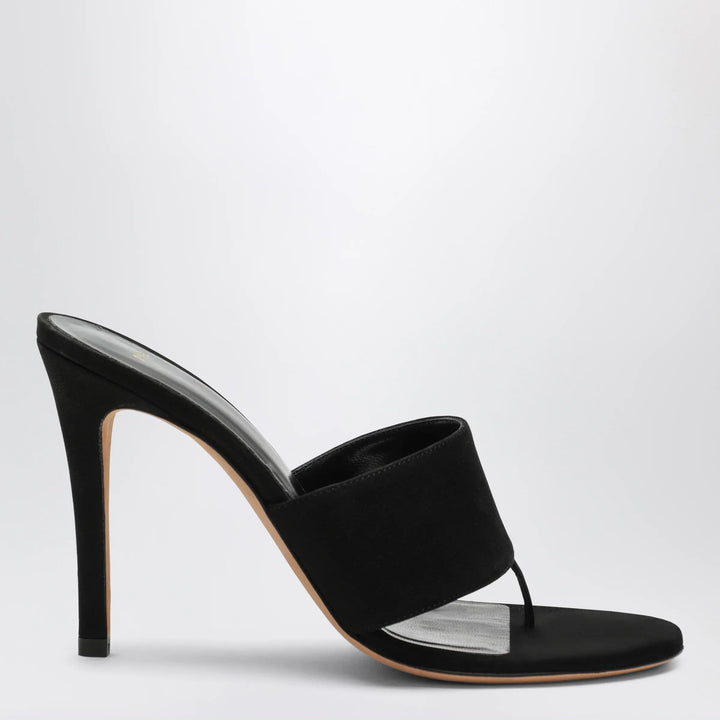 Jude - Black nubuck leather thong sandals Brand Apparel &amp; Accessories > Shoes