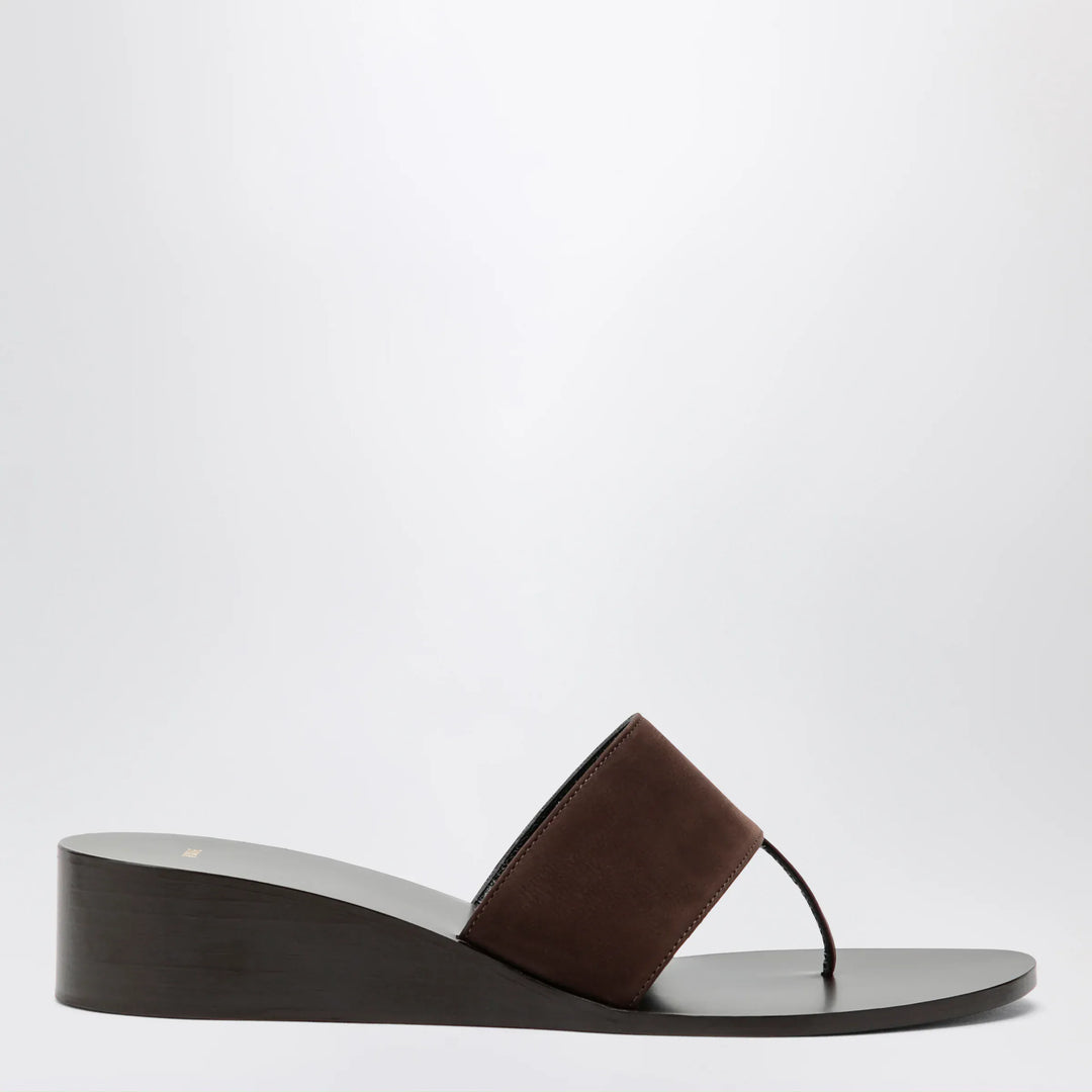 Jude - Brown high-heel suede flip-flops Brand Apparel &amp; Accessories > Shoes 39 IT