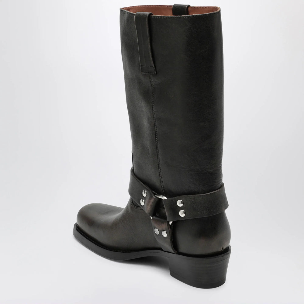 Paris Texas - Black Roxy boot in brushed leather Brand Apparel & Accessories > Shoes