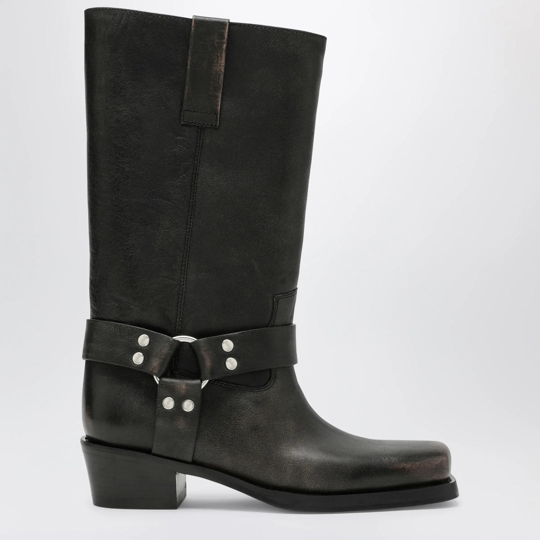 Paris Texas - Black Roxy boot in brushed leather Brand Apparel & Accessories > Shoes 36 IT
