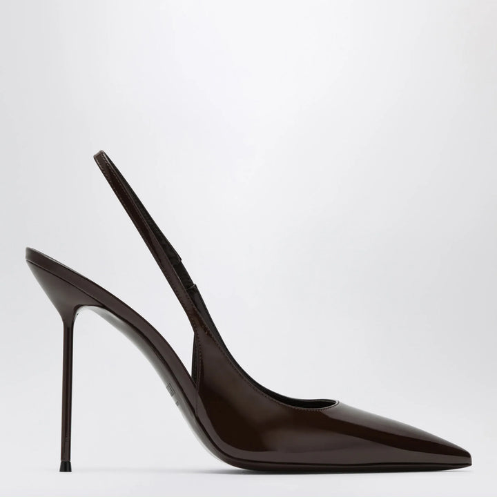 Paris Texas - Lidia slingback pumps in ebony patent leather Brand Apparel &amp; Accessories > Shoes 36,5 IT