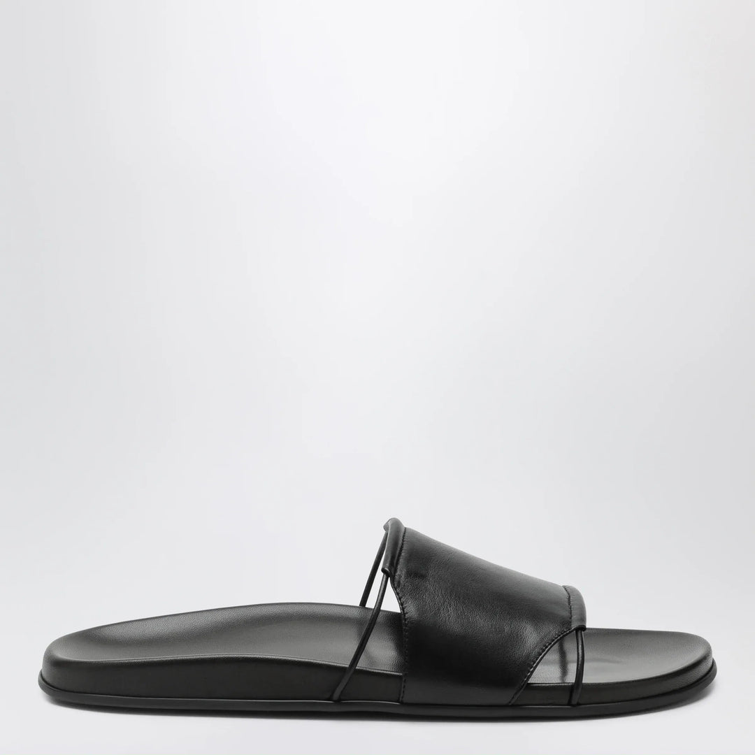 The Row - Vivienne Slide sandals in black nappa Brand Apparel & Accessories > Shoes 36 IT