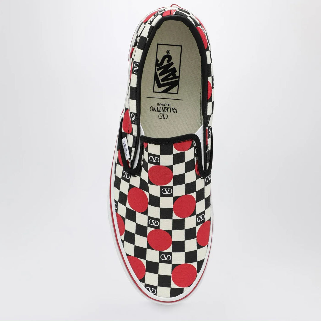 Valentino Garavani X Vans - Slip-On Sneakers black/red with VLogo Checkerboard print and polka-dot detail Brand Apparel &amp; Accessories > Shoes 37 IT