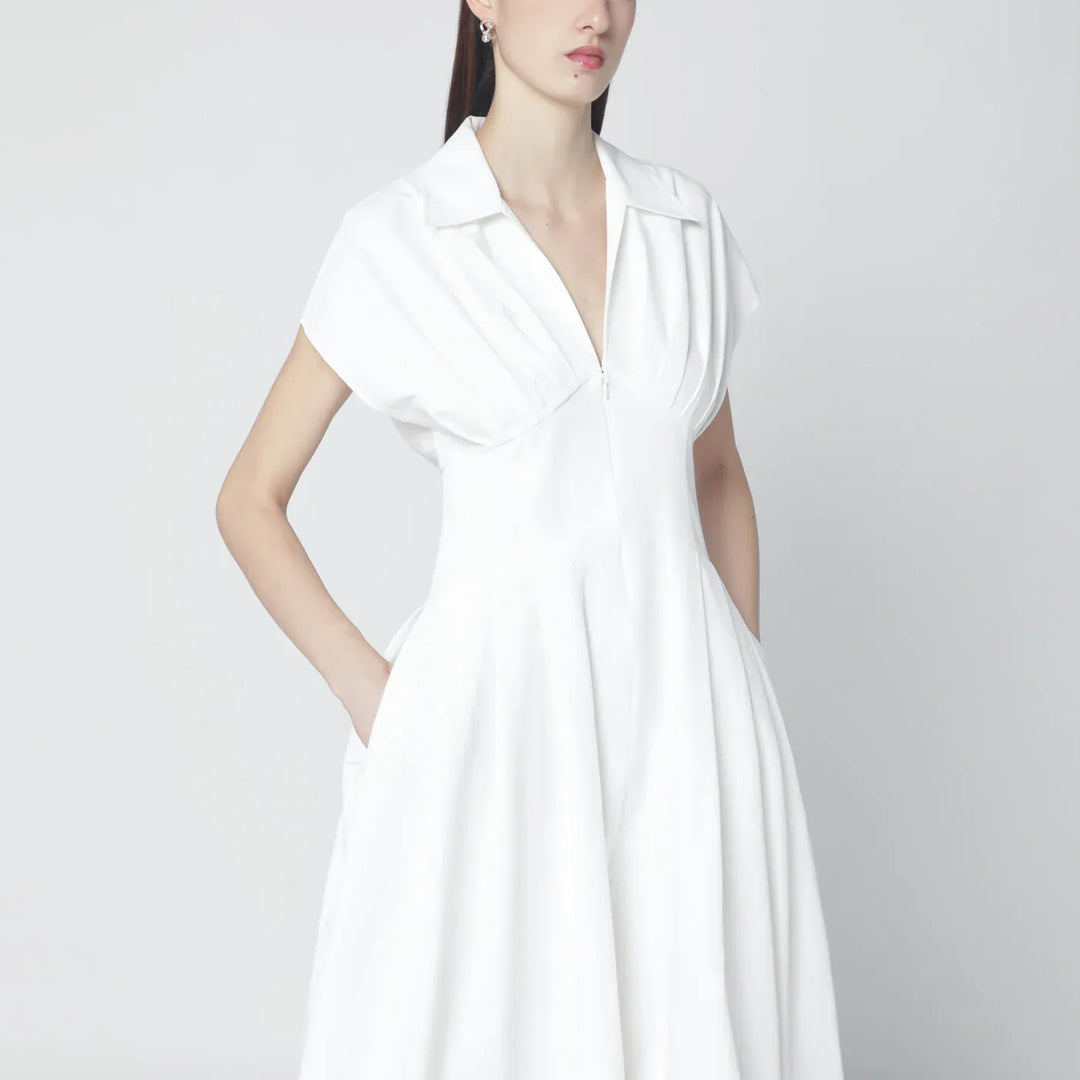 SIMKHAI - Farlow white midi dress Brand Apparel &amp; Accessories