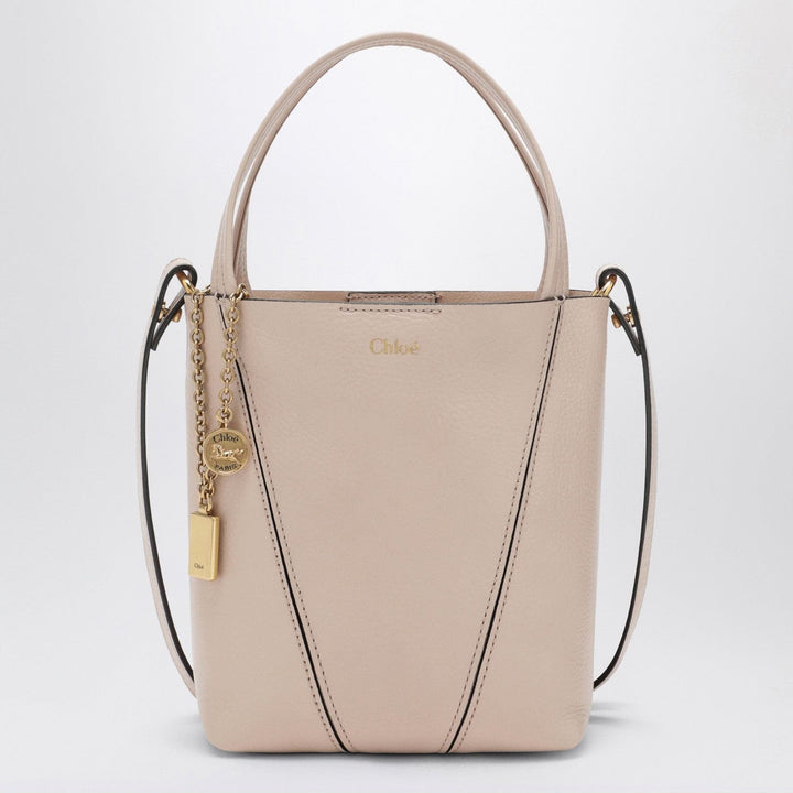 Apparel &amp; Accessories TU Small Chloé Spin tote bag in Cement Pink Brand
