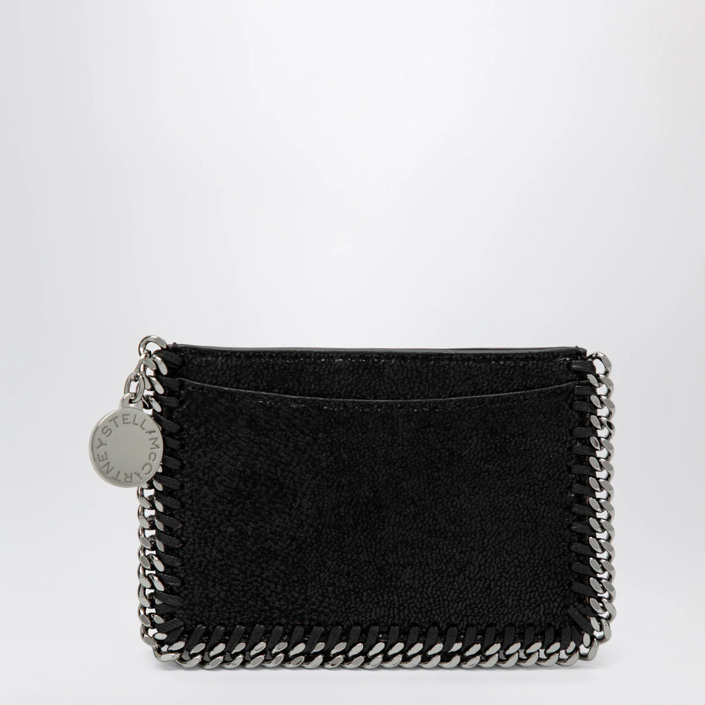 Stella McCartney - Black Falabella Card Holder Brand Apparel & Accessories TU