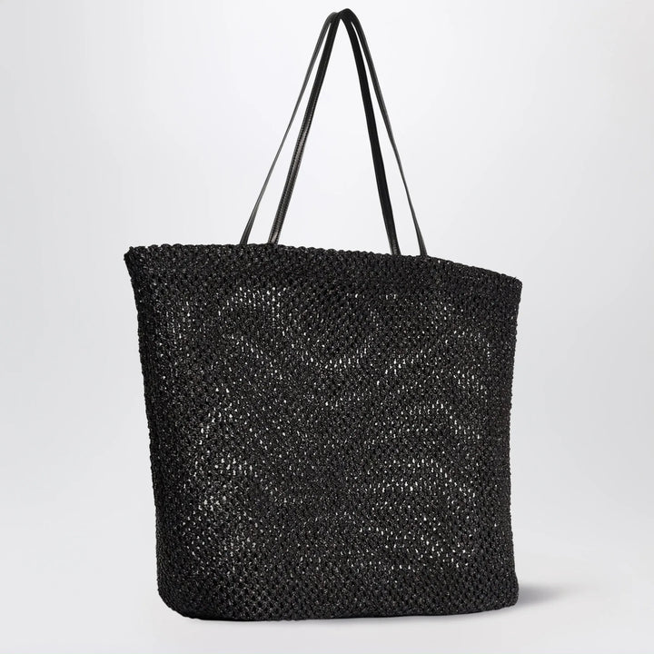 The Row - Barn geometric nylon tote with leather handles, black Brand Apparel &amp; Accessories TU