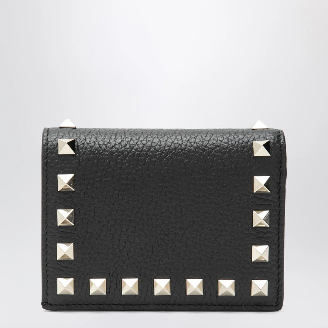 Valentino Garavani - Black Rockstud leather wallet Brand Apparel &amp; Accessories U