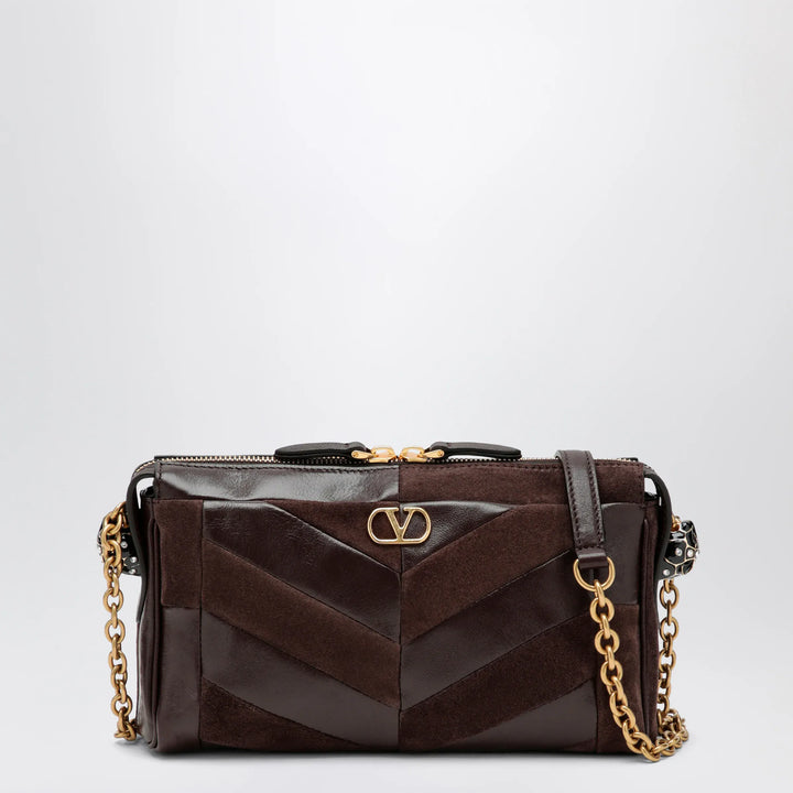 Valentino Garavani - Panthea small shoulder bag in ebony brown Brand Apparel &amp; Accessories U