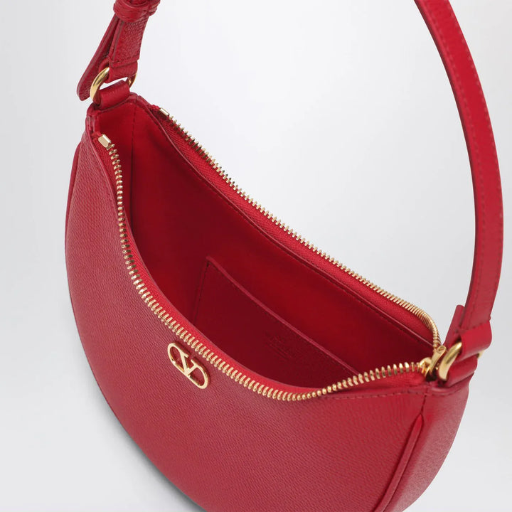 Valentino Garavani - Red leather Vlogo Signature mini hobo bag Brand Apparel &amp; Accessories TU