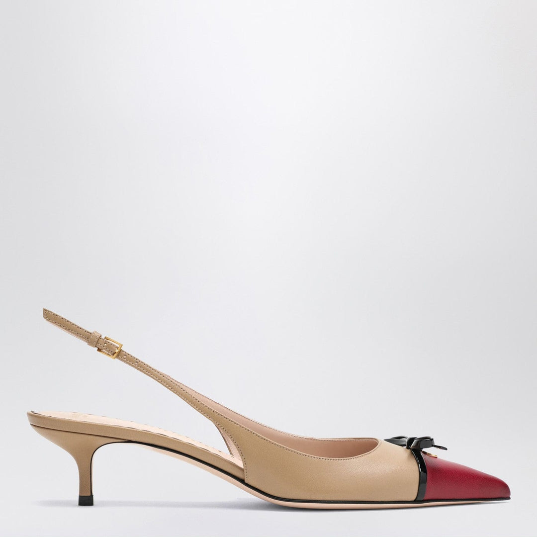Apparel &amp; Accessories 38,5 IT Valentino Garavani - Slingback Bepointy 60MM beige/bordeaux Brand