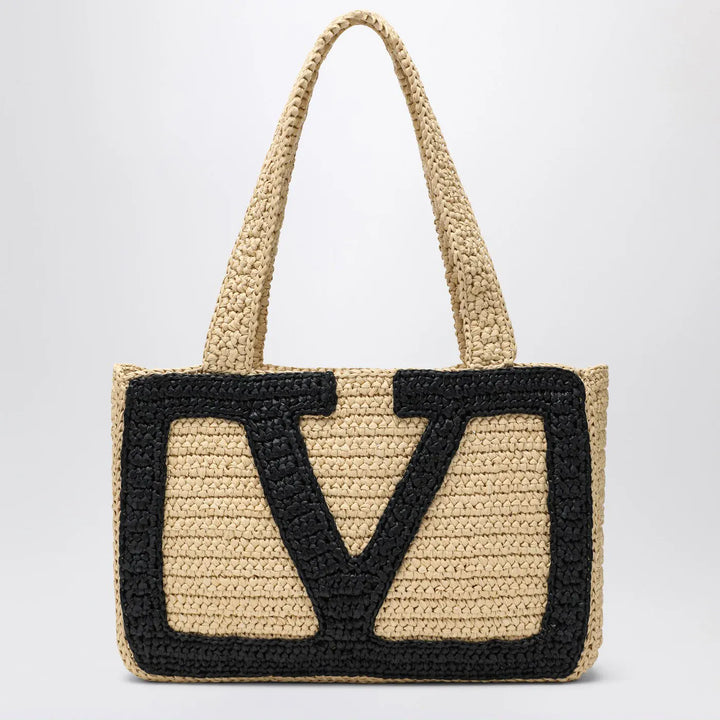 Valentino Garavani - Viva Superstar Crochet medium natural/black bag Brand Apparel &amp; Accessories TU
