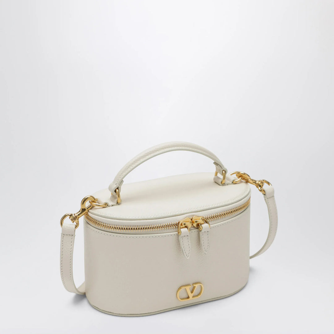 Valentino Garavani - Vlogo Signature Mini Vanity Bag in ivory grained calfskin Brand Apparel &amp; Accessories TU