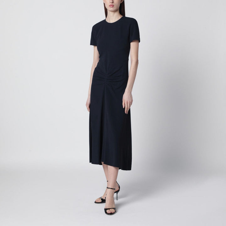 Apparel &amp; Accessories Victoria Beckham - Blaire dress with gathered waist in navy blue Brand