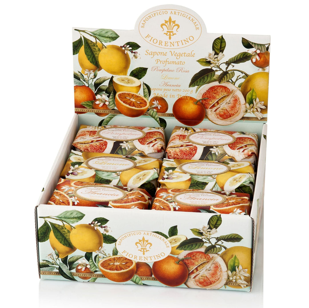 Saponificio Artigianale Fiorentino Bar Soap Saponificio Artigianale Fiorentino Lemon Orange Grapefruit Bars Soap 12x200g Brand