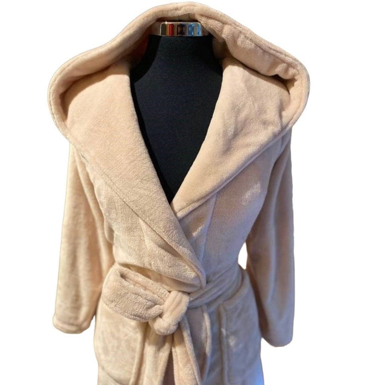 Brogo Bathrobe Brogo Microfiber Supersoft Hooded Bathrobe Blush L/XL Brand