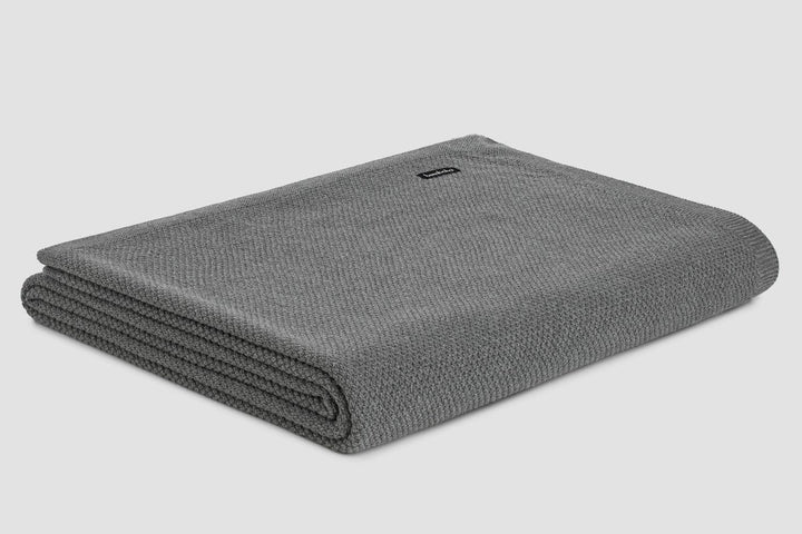 Bemboka Blankets Grey Bemboka Moss Stitch Cotton Baby Cot Blankets Bemboka Moss Stitch Cotton Baby Cot Blankets I Luxury Bedding Australia Brand