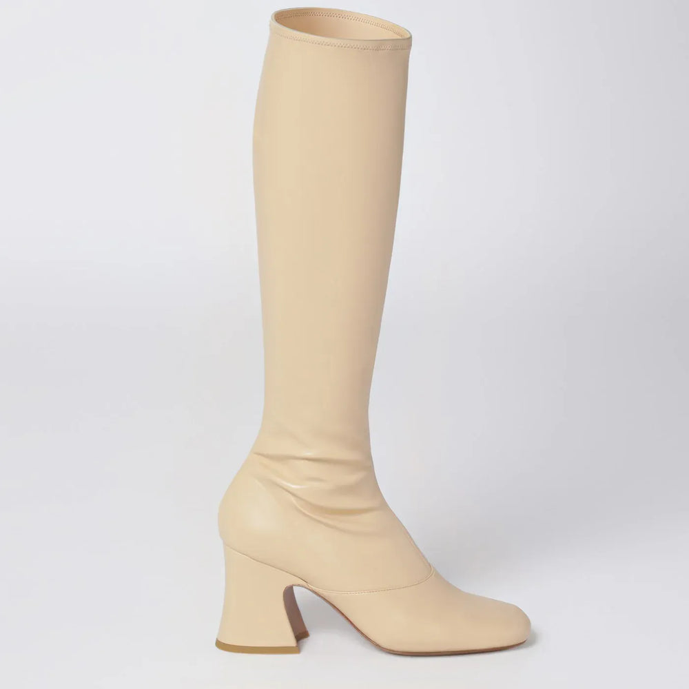 Chloé - Beige Janis heeled boots Brand Boots 38,5 IT