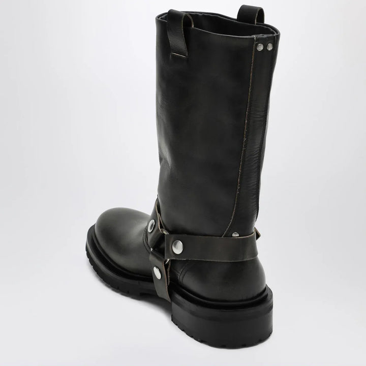Golden Goose - Kurt boots in black leather with buckle Brand Boots 41 IT
