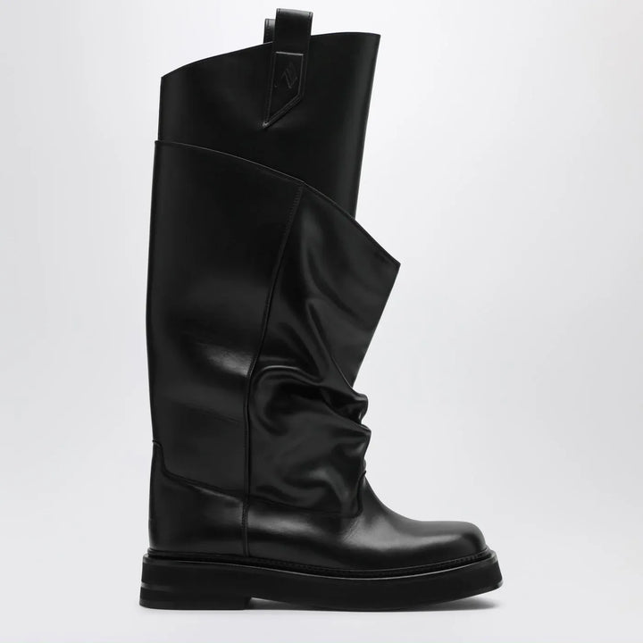 The Attico - Black leather La Passeggiata boots Brand Boots 36 IT