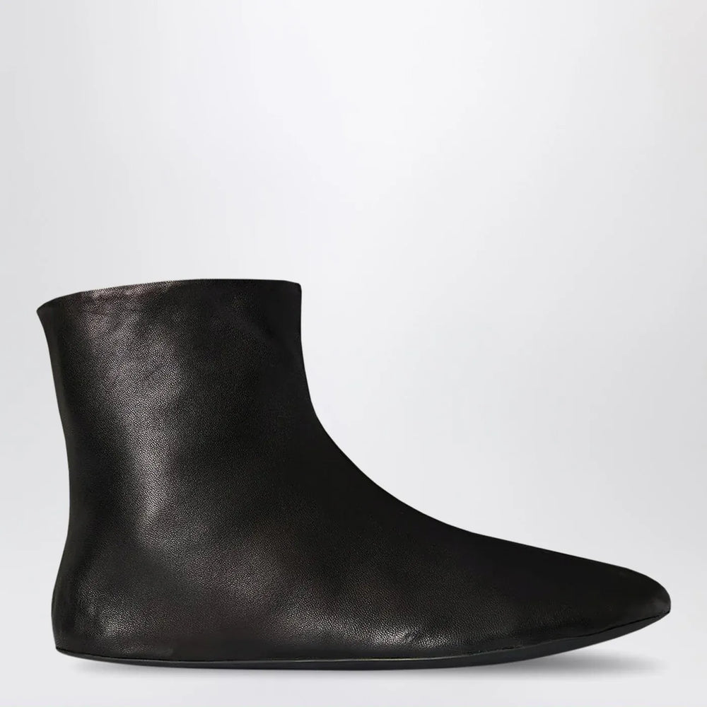 The Row - Stella ankle boots black in leather and shearling Brand Boots 37 IT