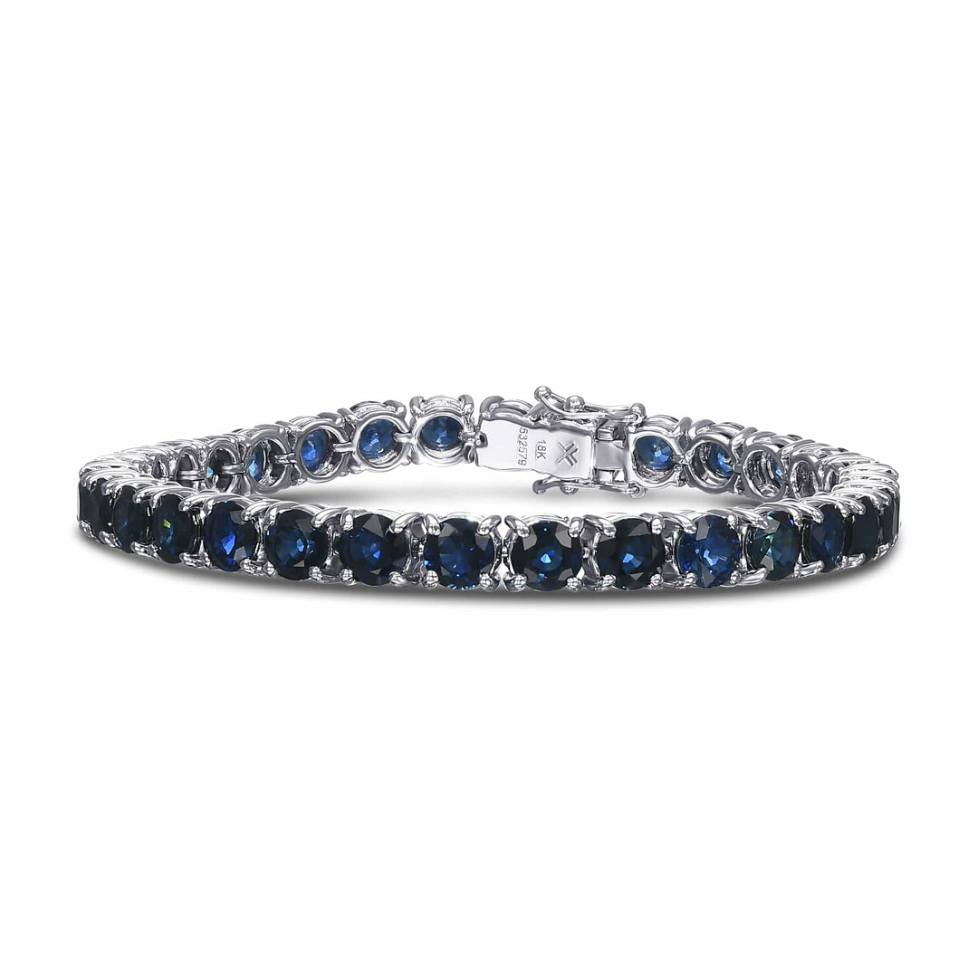 Classic Round Sapphire Tennis Bracelet Brand Bracelet