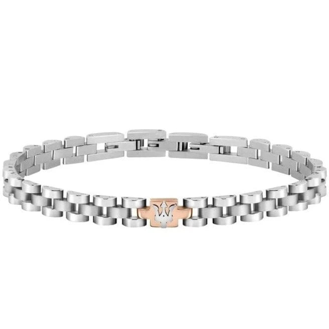 Maserati Bracelets Maserati Jewels Chain Silver Bracelet Rose Gold Element Brand