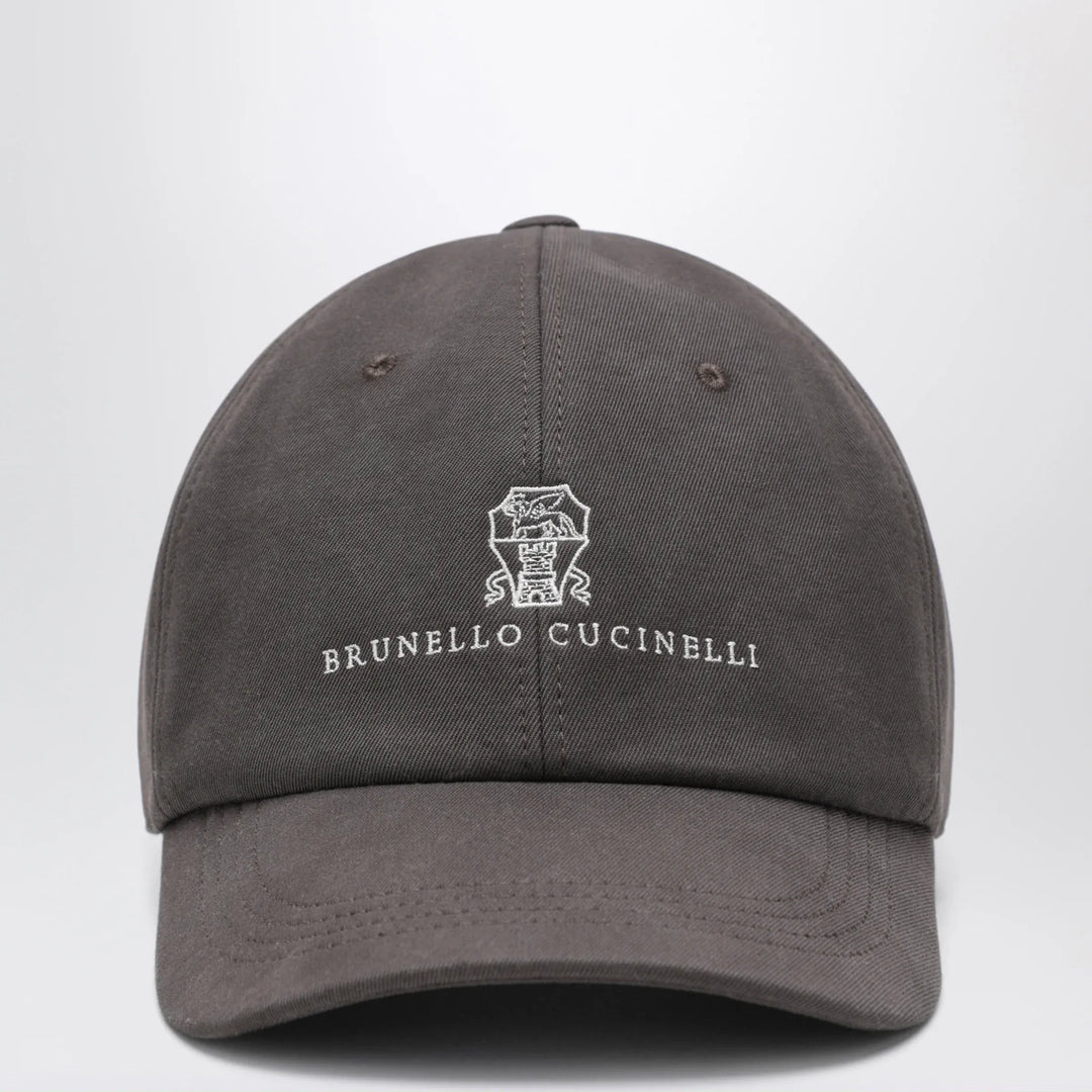 Brunello Cucinelli - Brown cotton baseball cap Brand L