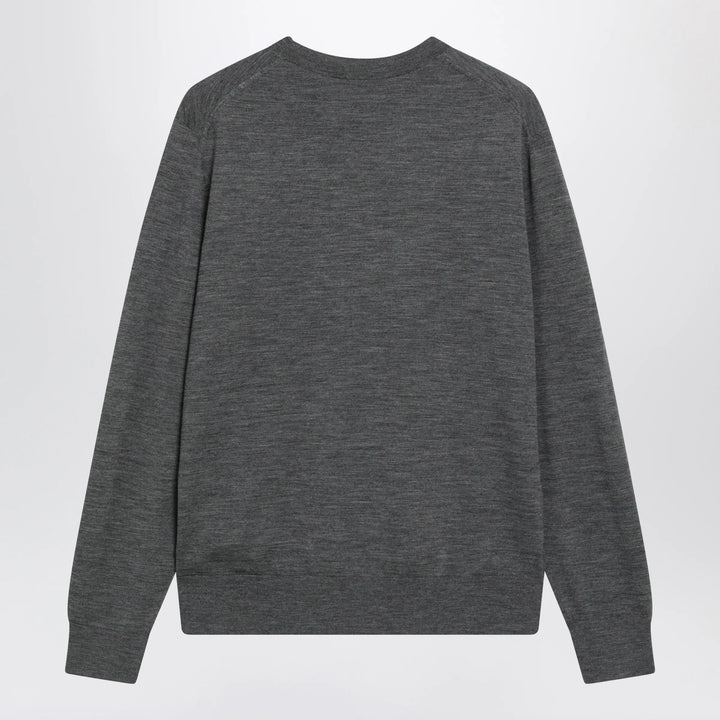 Burberry - Grey Wool Crewneck Sweater Brand