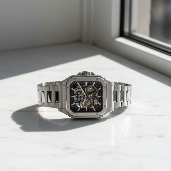 Ingersoll The Ollie 42mm Black Dial and Stainless Steel Watch Brand Chronograph Watches