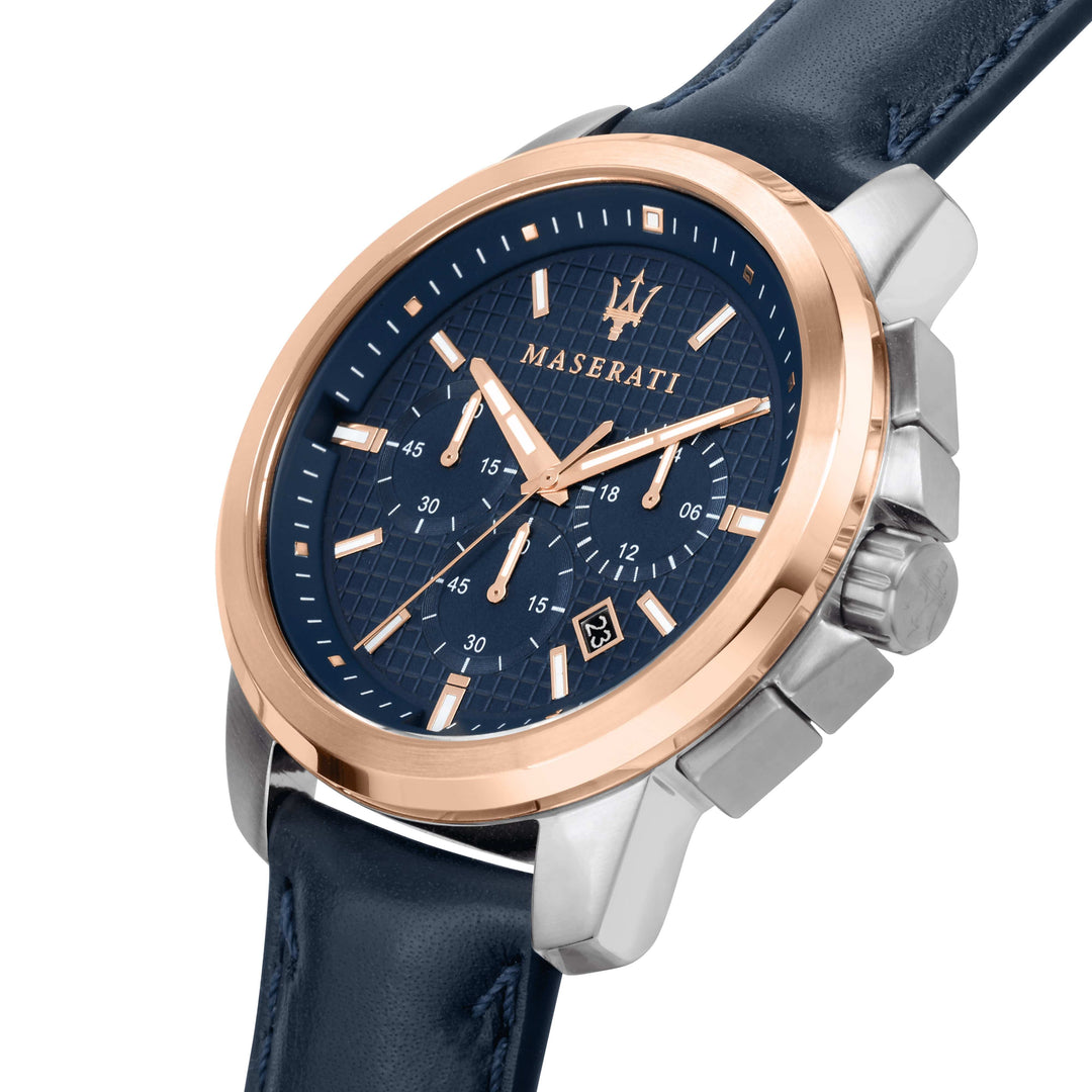 Maserati Chronograph Watches Maserati Successo Navy Blue Chronograph Brand