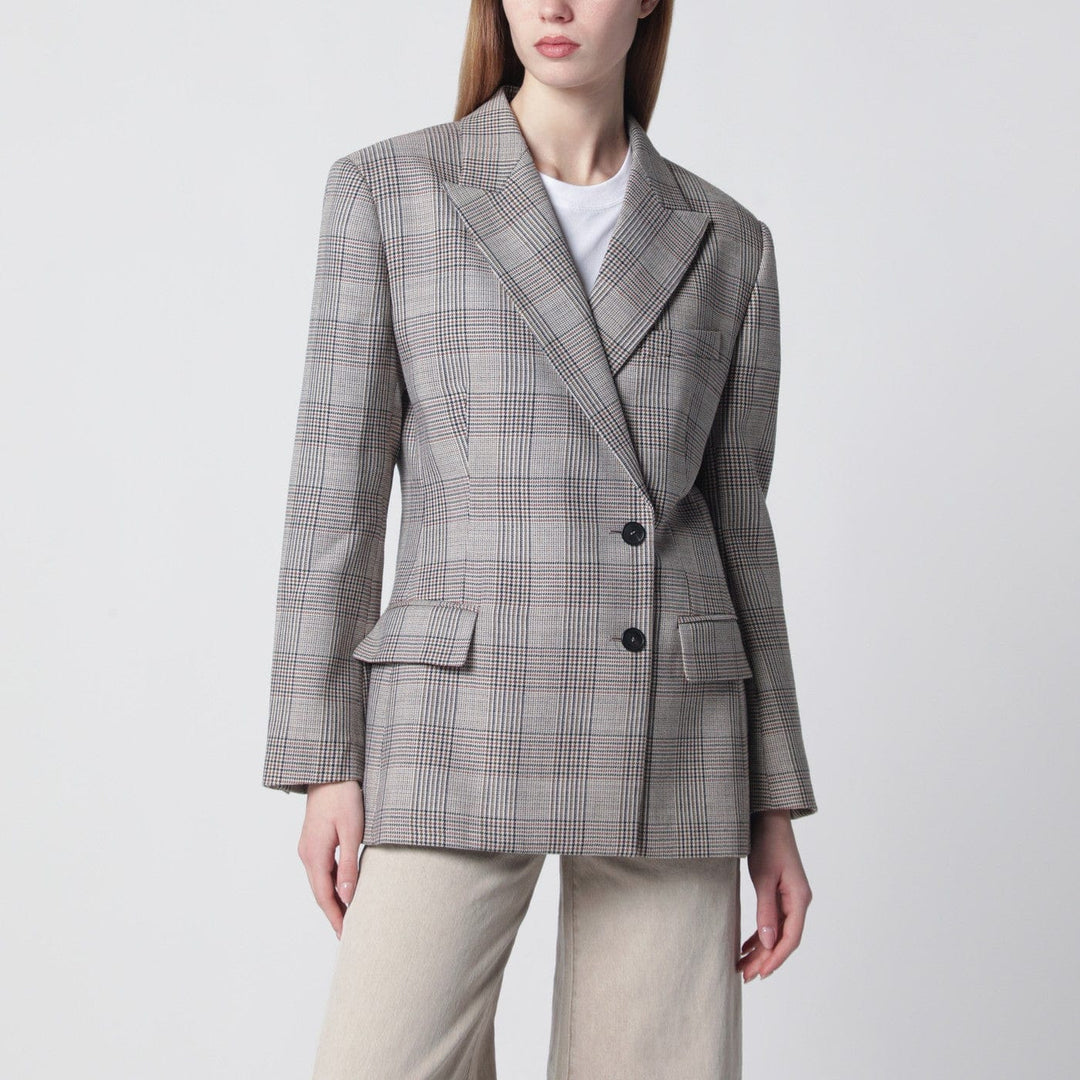 Coats &amp; Jackets ANINE BING - Asymmetric Prince of Wales jacket Brand