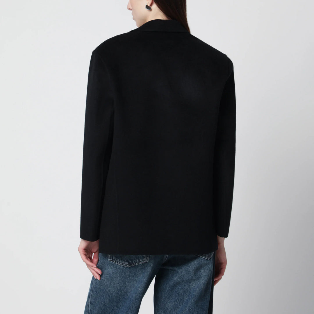 ANINE BING - Quinn oversized wool-cashmere blazer in black Brand Coats &amp; Jackets