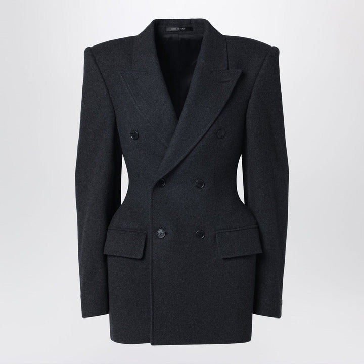 Coats &amp; Jackets Balenciaga - Grey double-breasted cashmere jacket Brand