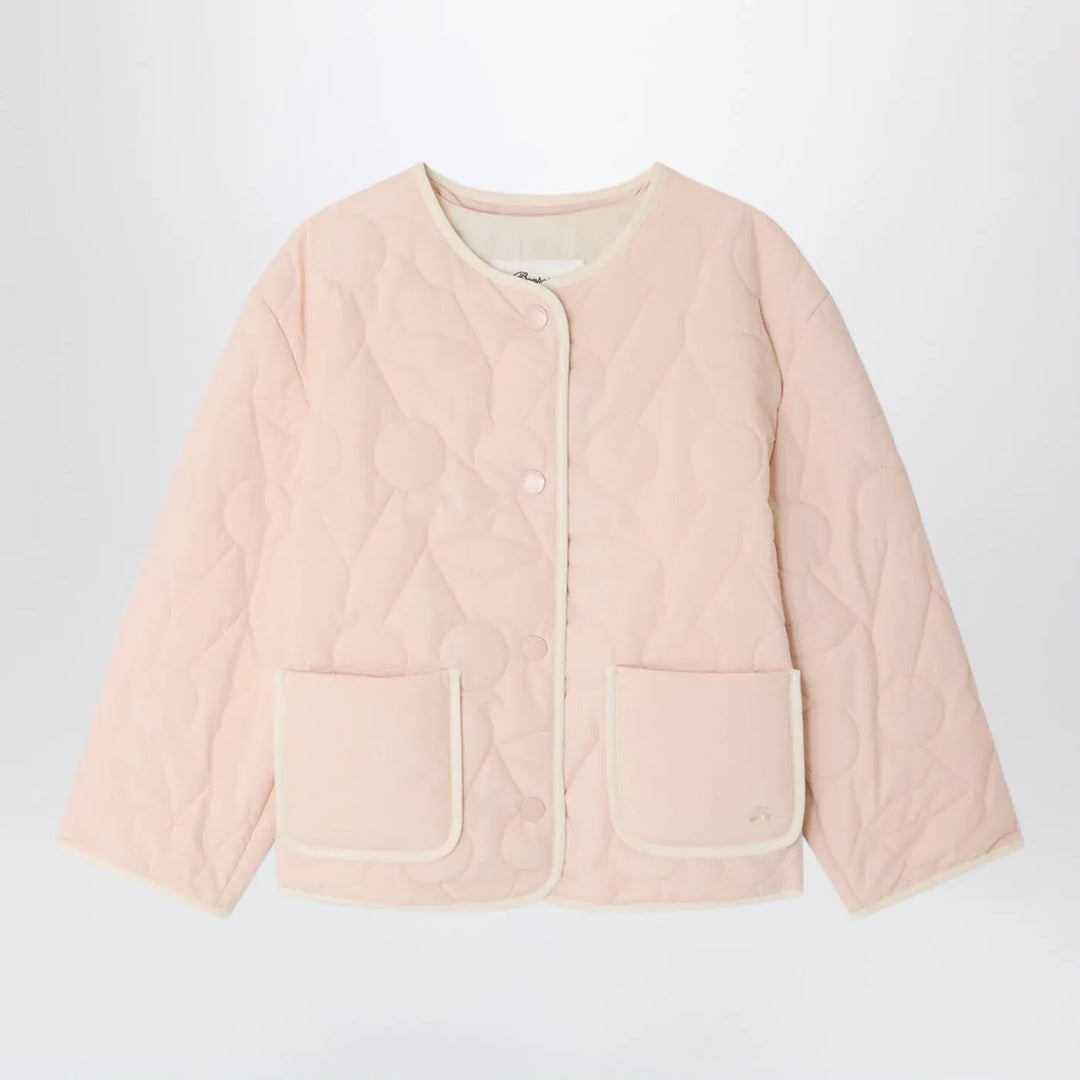 Bonpoint - Lorelei light pink quilted jacket Brand Coats &amp; Jackets 8