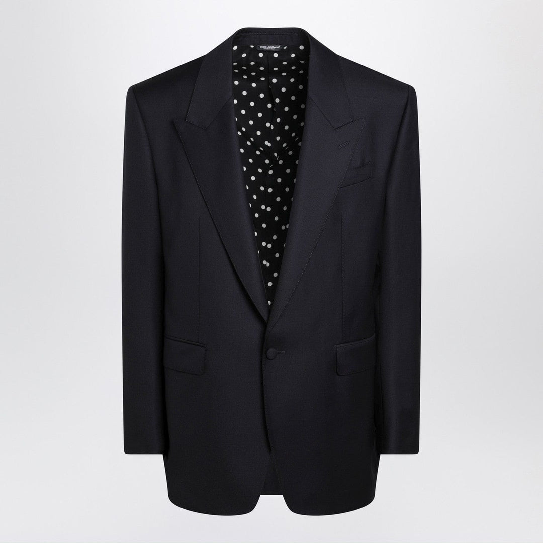 Coats &amp; Jackets Dolce&amp;Gabbana - Dark navy wool single-breasted jacket Brand