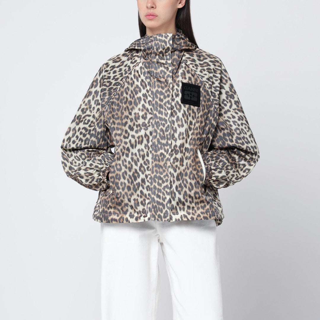 Coats &amp; Jackets L/XL GANNI - Jacket with leopard prin Brand