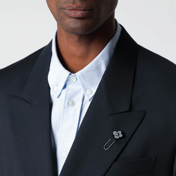 Lardini - Blue double-breasted wool jacket Brand Coats &amp; Jackets