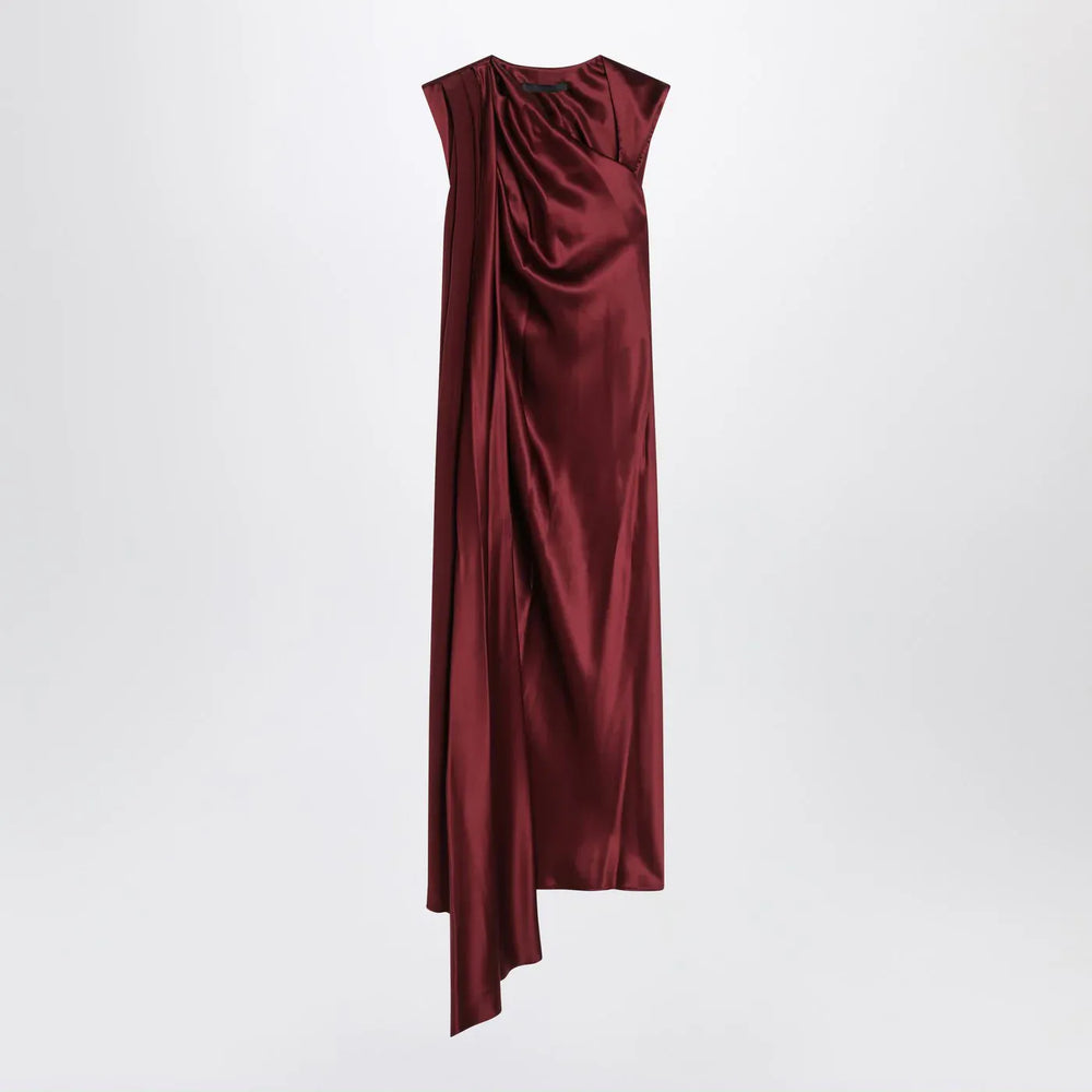 Max Mara Pianoforte - Raspberry cape detail dress Brand Coats & Jackets 38  IT