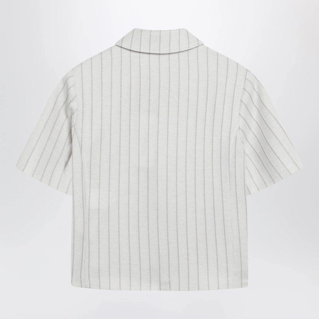 Max Mara - Pinstripe piqué jersey jacket Brand Coats &amp; Jackets