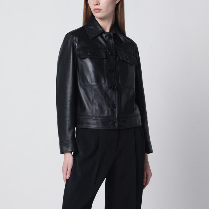Coats &amp; Jackets Salvatore Santoro - Black cropped leather jacket Brand
