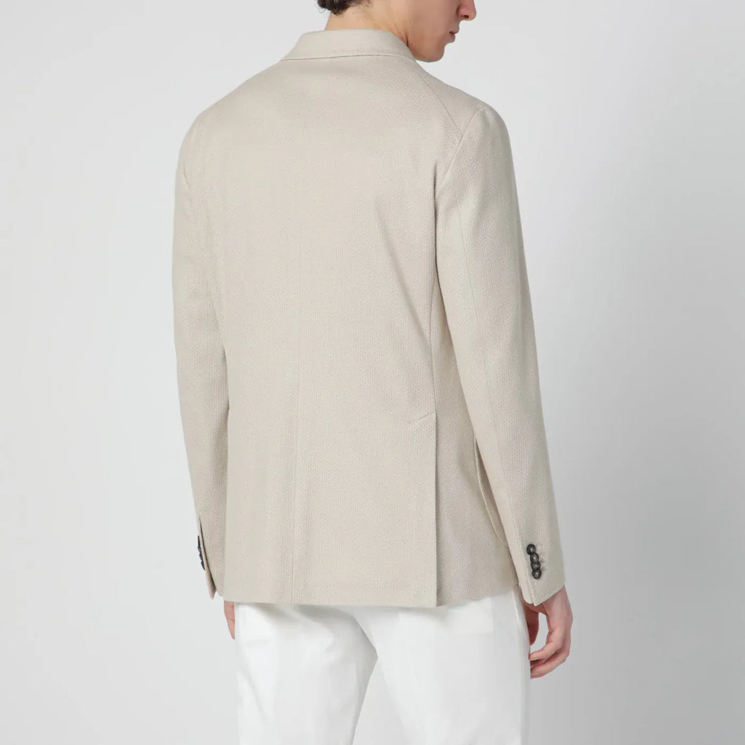 Tagliatore - Beige double-breasted cotton jacket Brand Coats &amp; Jackets