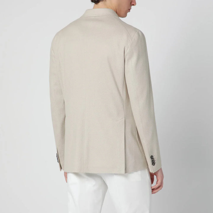 Tagliatore - Beige double-breasted cotton jacket Brand Coats &amp; Jackets