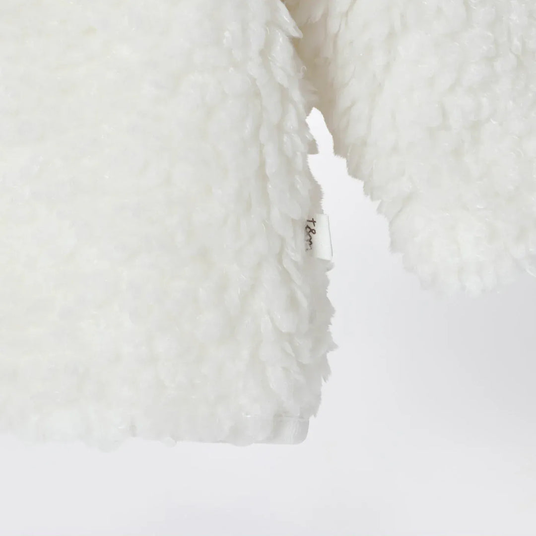 Teddy &amp; Minou - Milk-white shearling-effect jacket Brand Coats &amp; Jackets