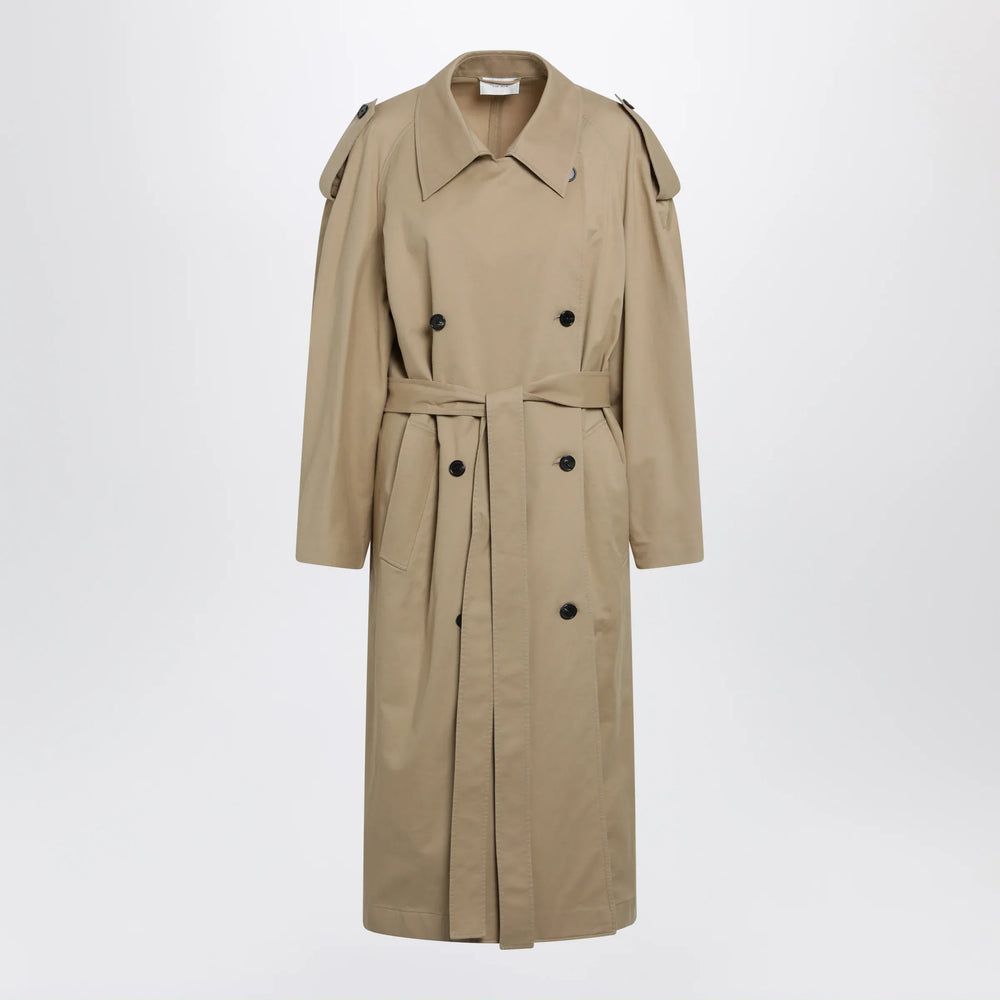 The Row - Dester double-breasted cotton-cashmere trench in sand Brand Coats & Jackets 4 US