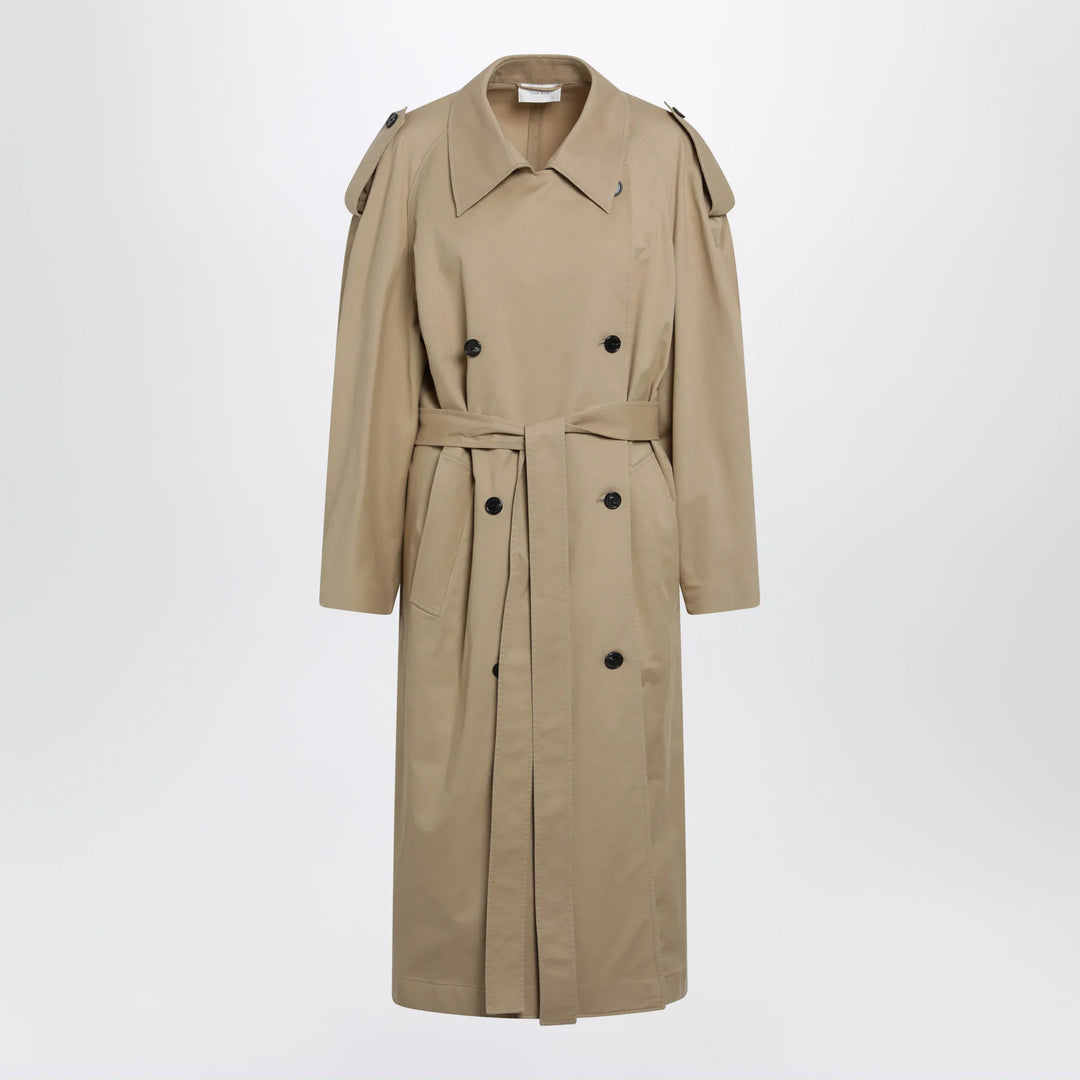 The Row - Dester double-breasted cotton-cashmere trench in sand Brand Coats &amp; Jackets 4 US
