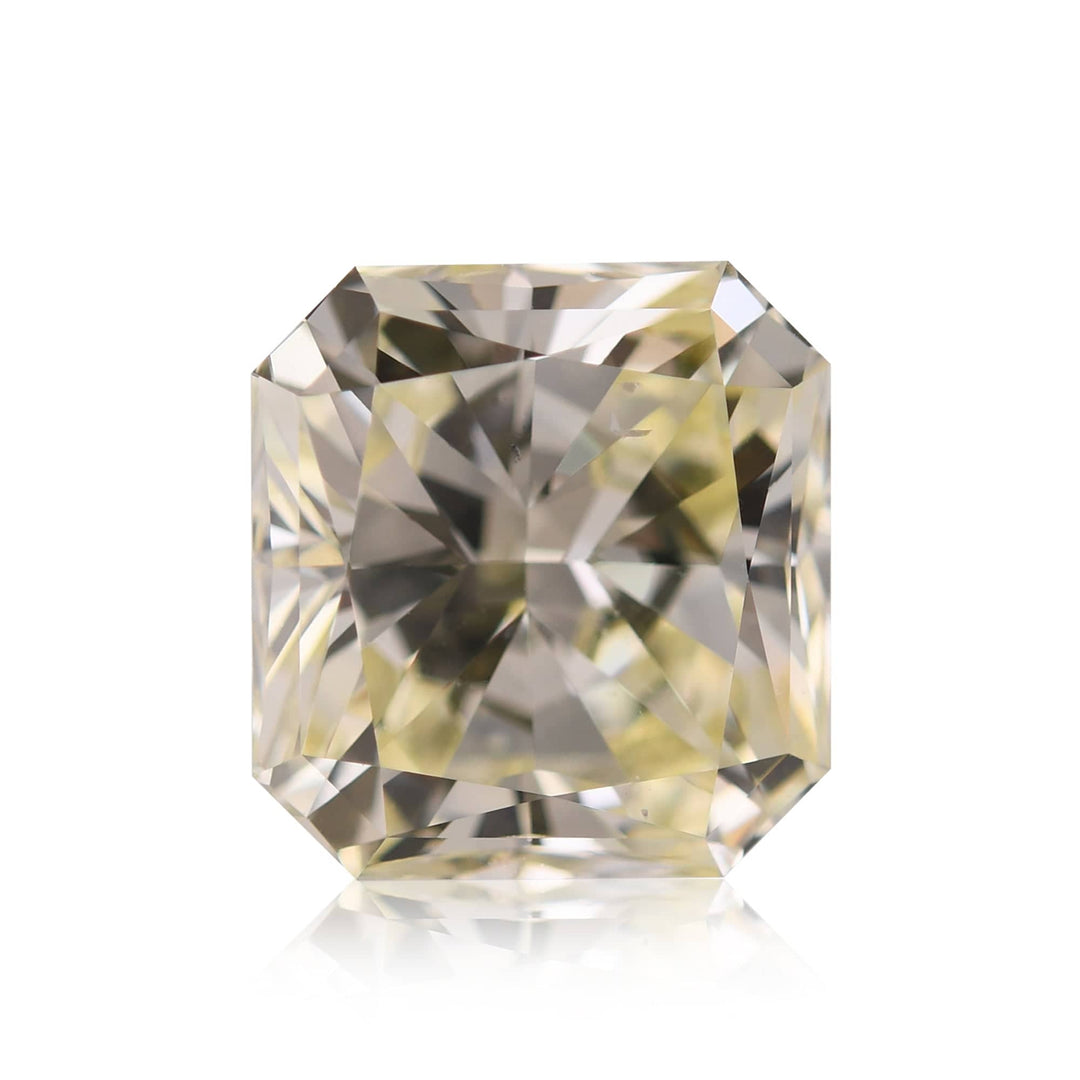 3.04 Carat W-X Radiant Diamond SI1 GIA Brand Color Diamond