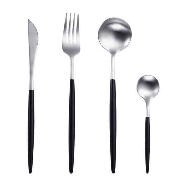 Canvas Cutlery SILVERB1 Golden Spot Cutlery Set of 4 Pcs Gift Box Brand