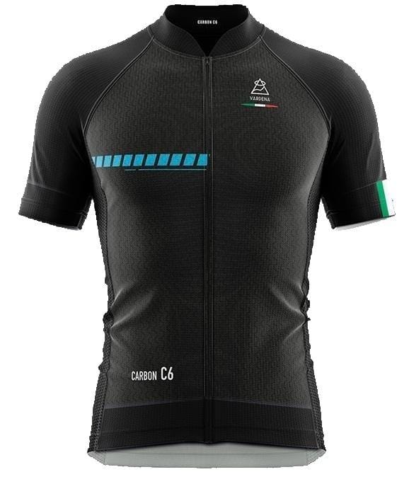 Vardena Cycling Jersey Vardena Solid Black Full Carbon Cycling Jersey Vardena Full Carbon Jersey Solid Black Brand