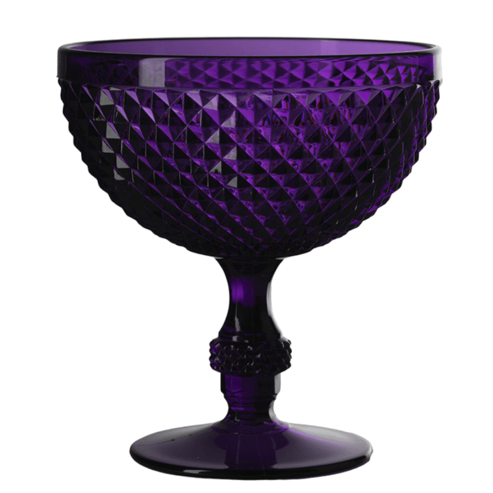 Mario Luca Giusti Tumblers Mario Luca Giusti Crystal Dessert Cup Purple Brand